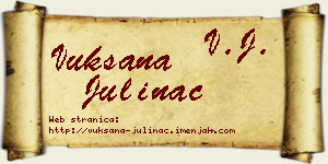 Vuksana Julinac vizit kartica